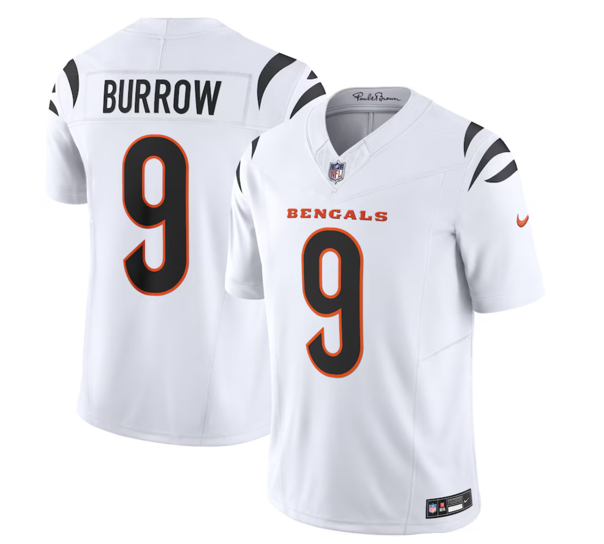 Men's Cincinnati Bengals Joe Burrow Nike White Vapor F.U.S.E. Limited Jersey