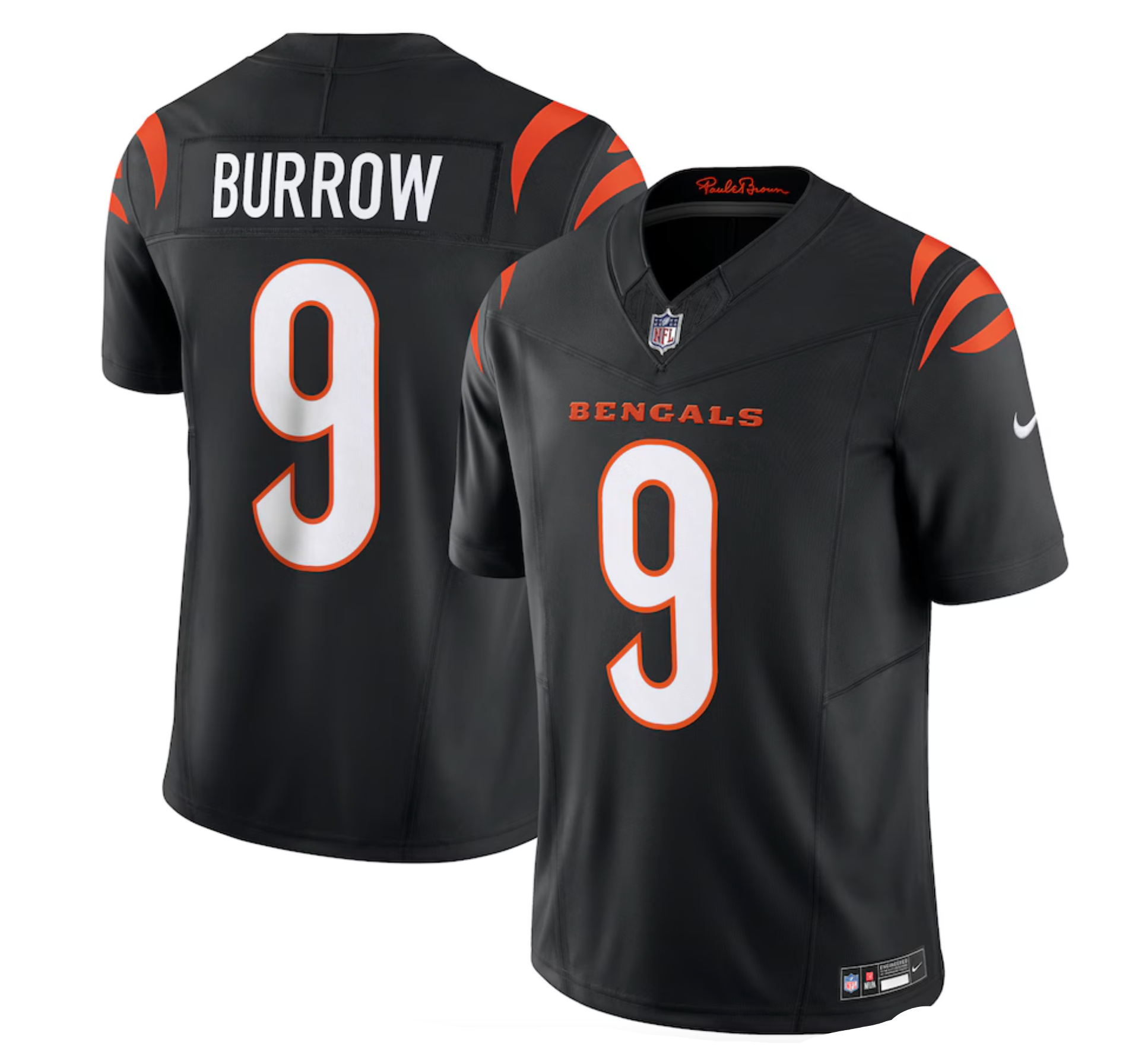 Men's Cincinnati Bengals Joe Burrow Nike Black Vapor F.U.S.E. Limited Jersey