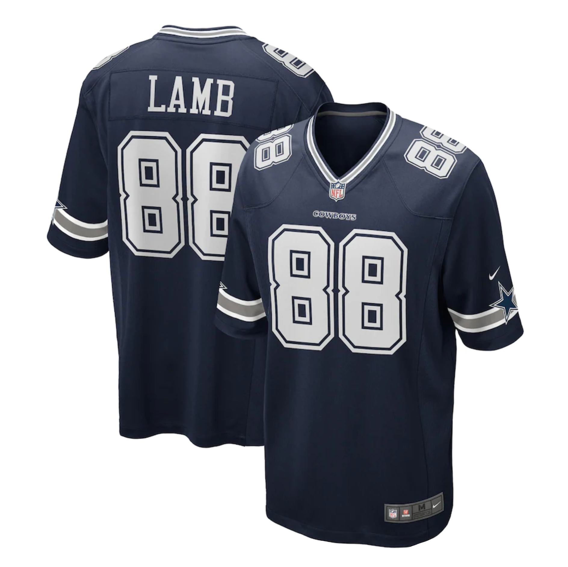 Men's Dallas Cowboys CeeDee Lamb Nike Navy Game Jersey