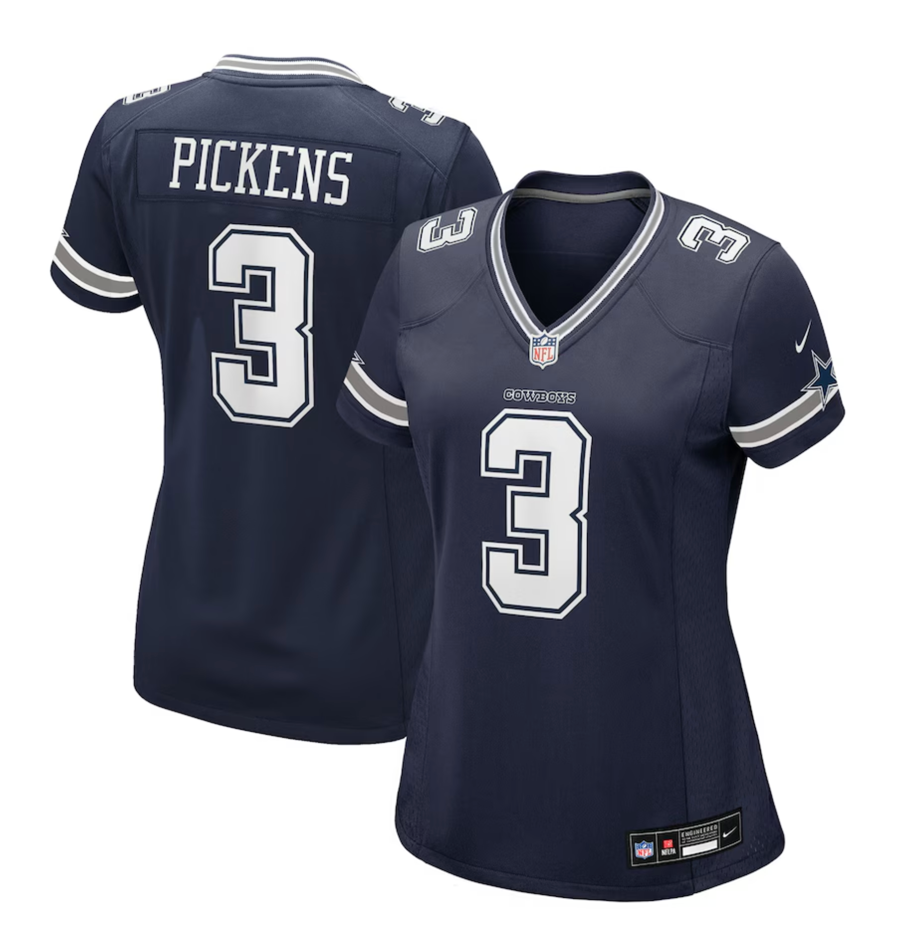 Women's Dallas Cowboys George Pickens Nike Navy Game Jersey