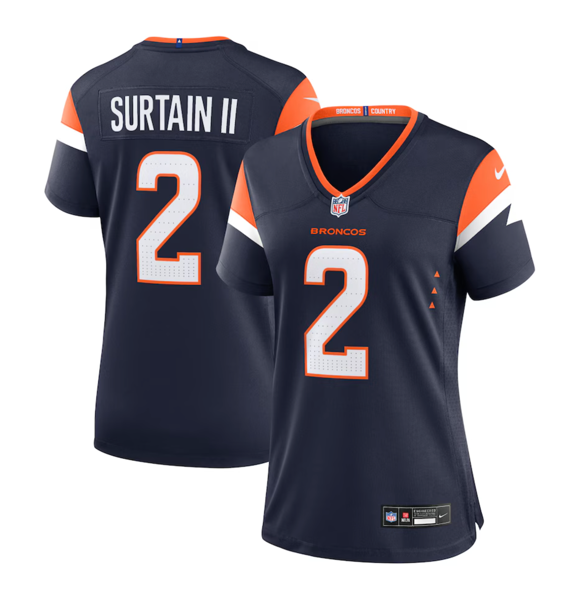 Women's Denver Broncos Patrick Surtain II Nike Navy Mile High Collection Alternate Game Jersey