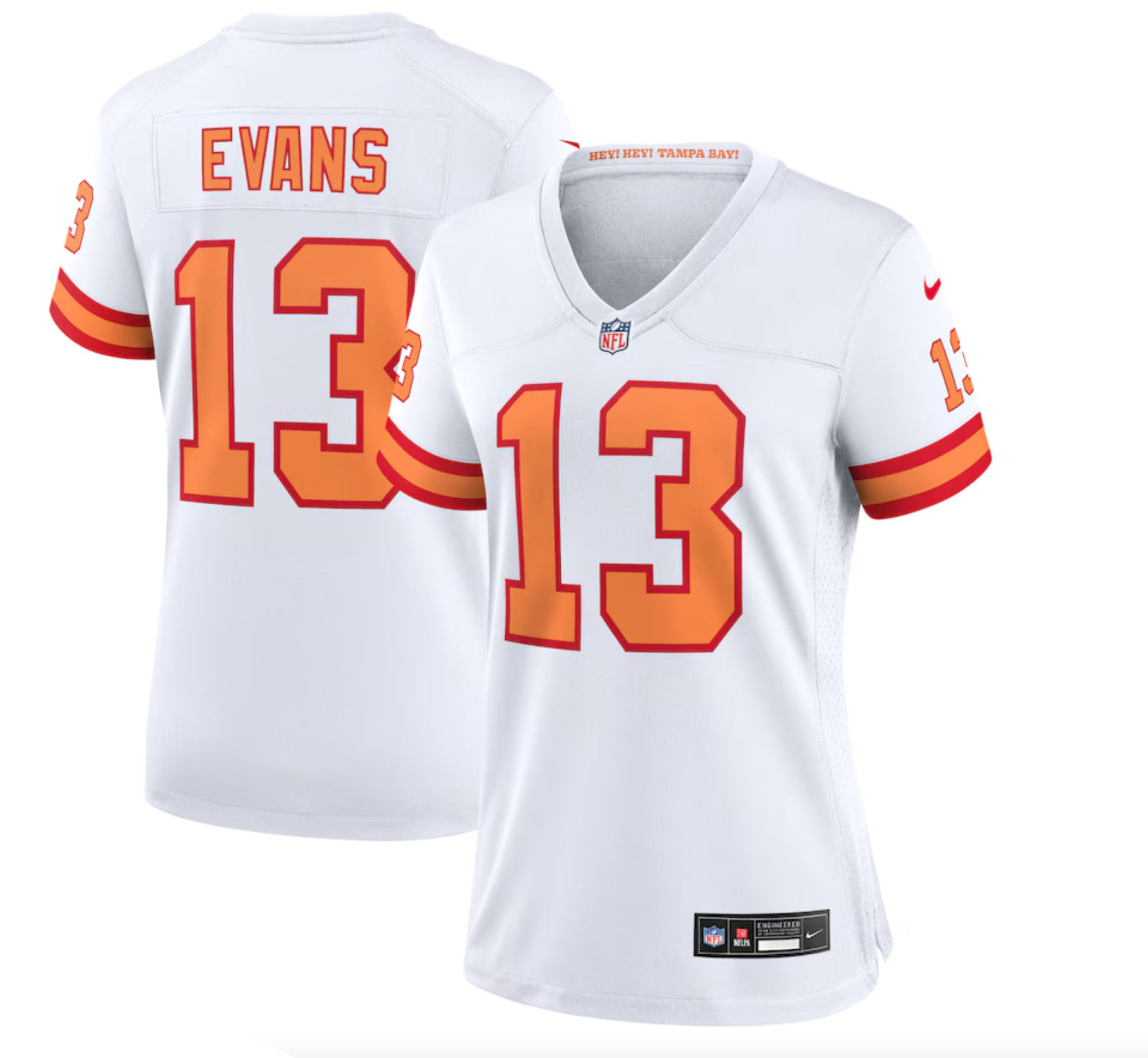 Women's '76 Tampa Bay Buccaneers Mike Evans Nike White Game Jersey