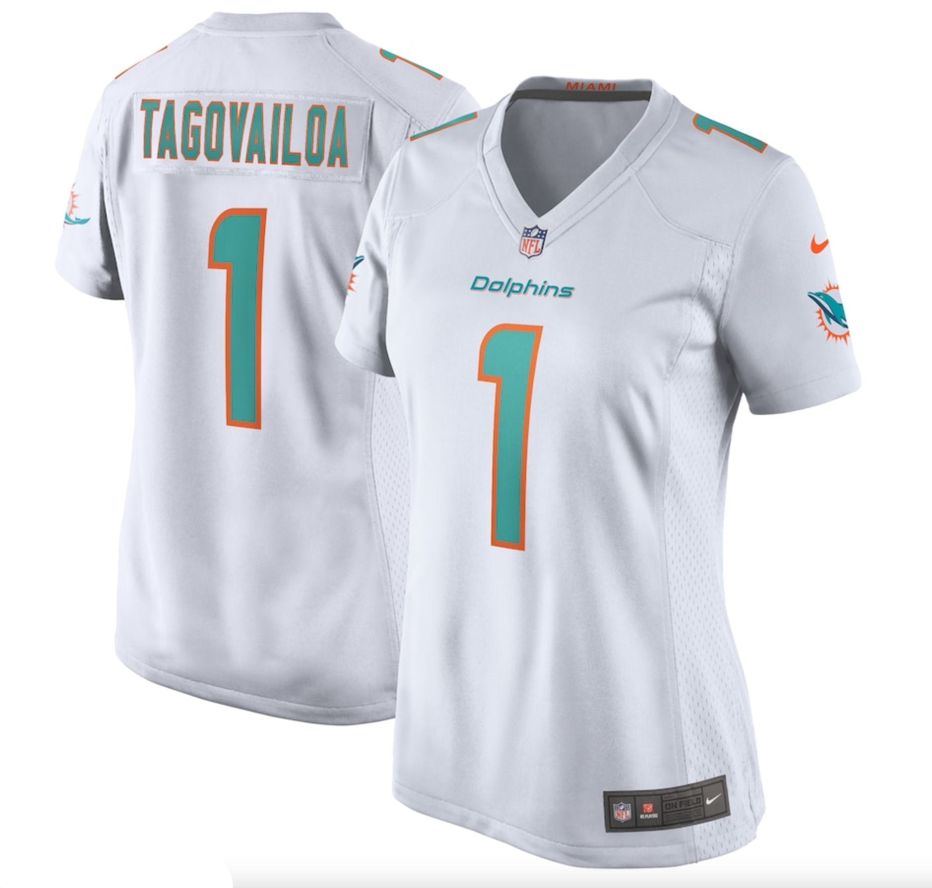 Women's Miami Dolphins Tua Tagovailoa Nike White Game Jersey