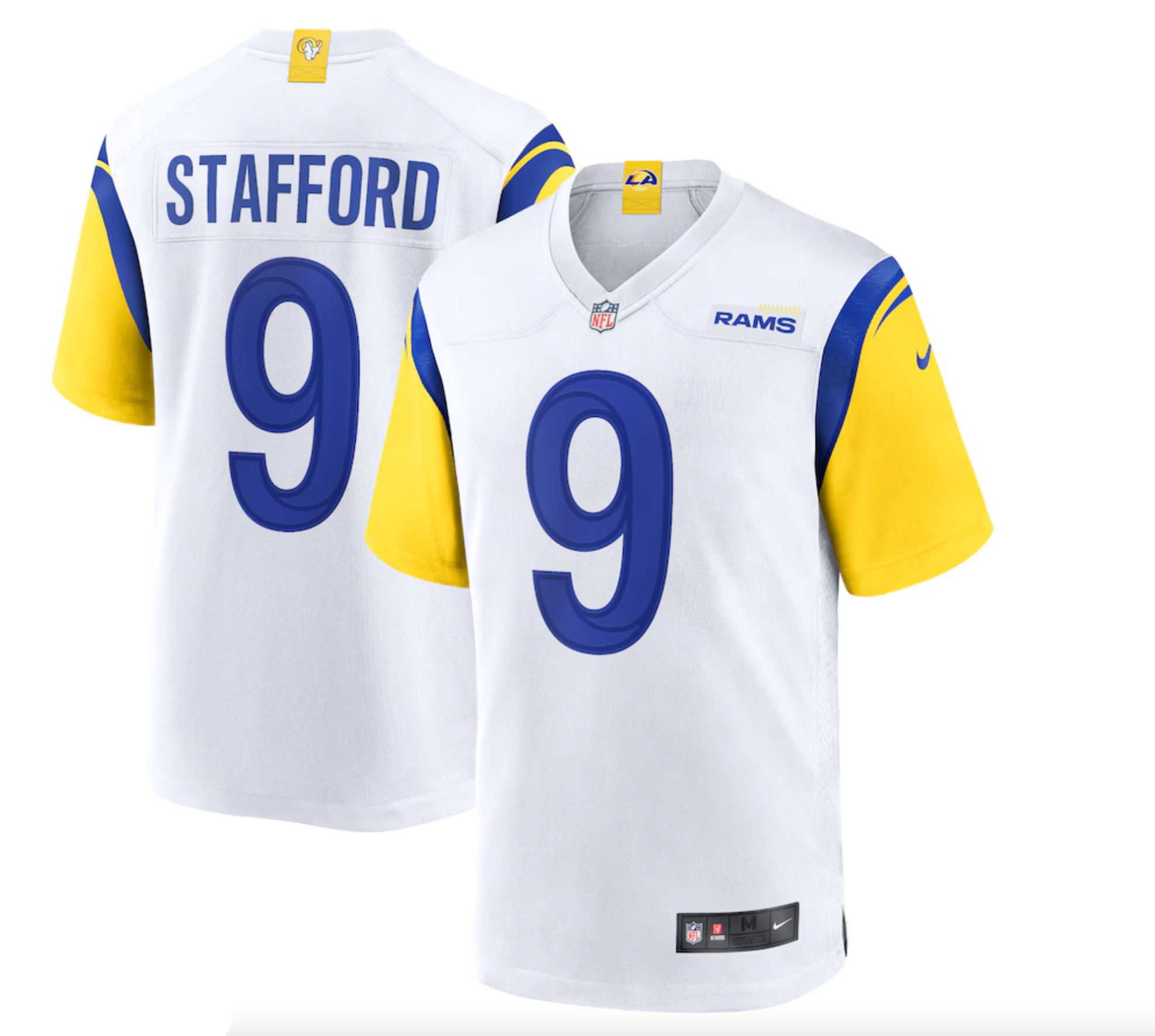 Men's Los Angeles Rams Matthew Stafford Nike White Alternate Game Jersey
