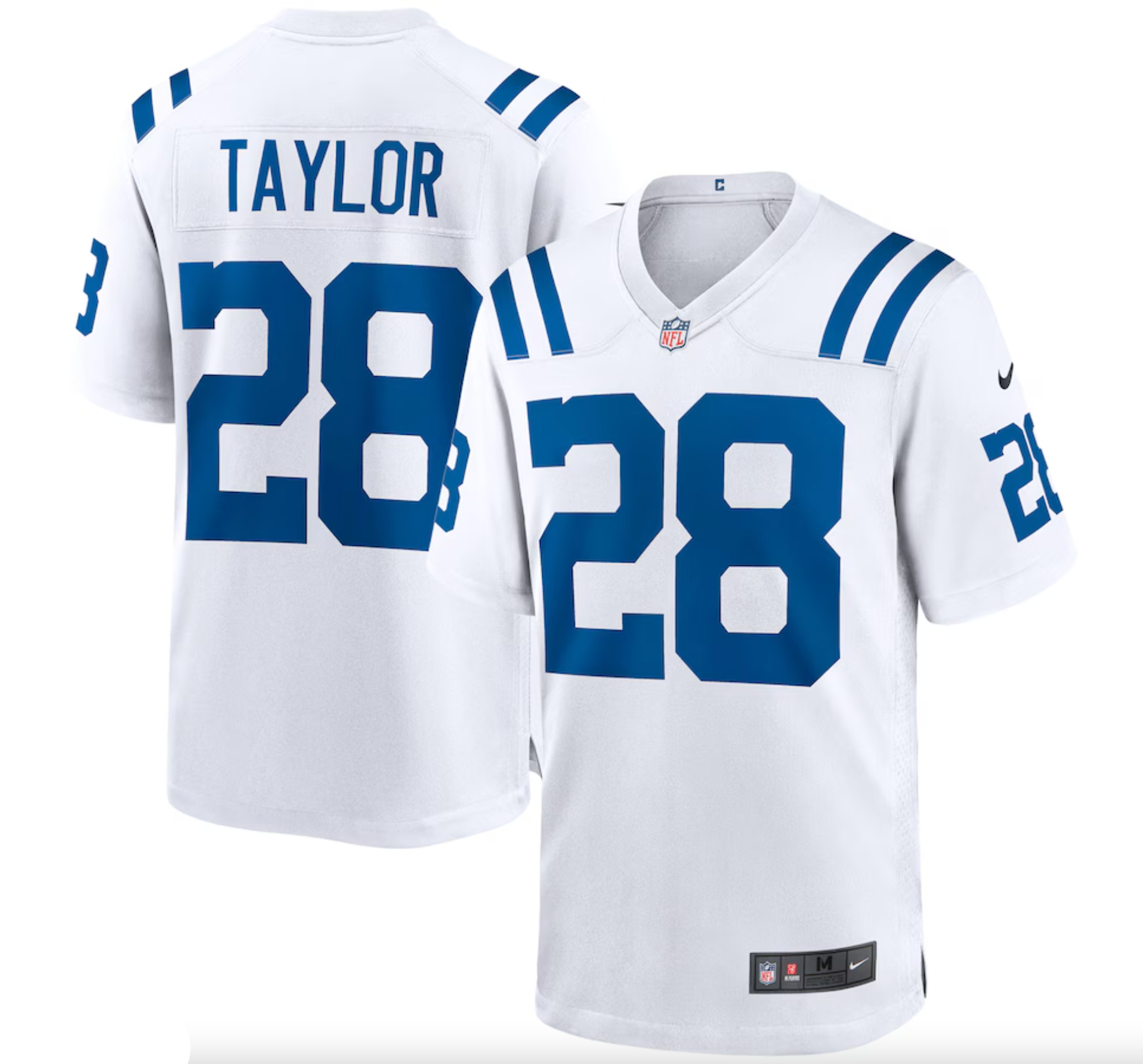 Men's Indianapolis Colts Jonathan Taylor Nike White Game Jersey
