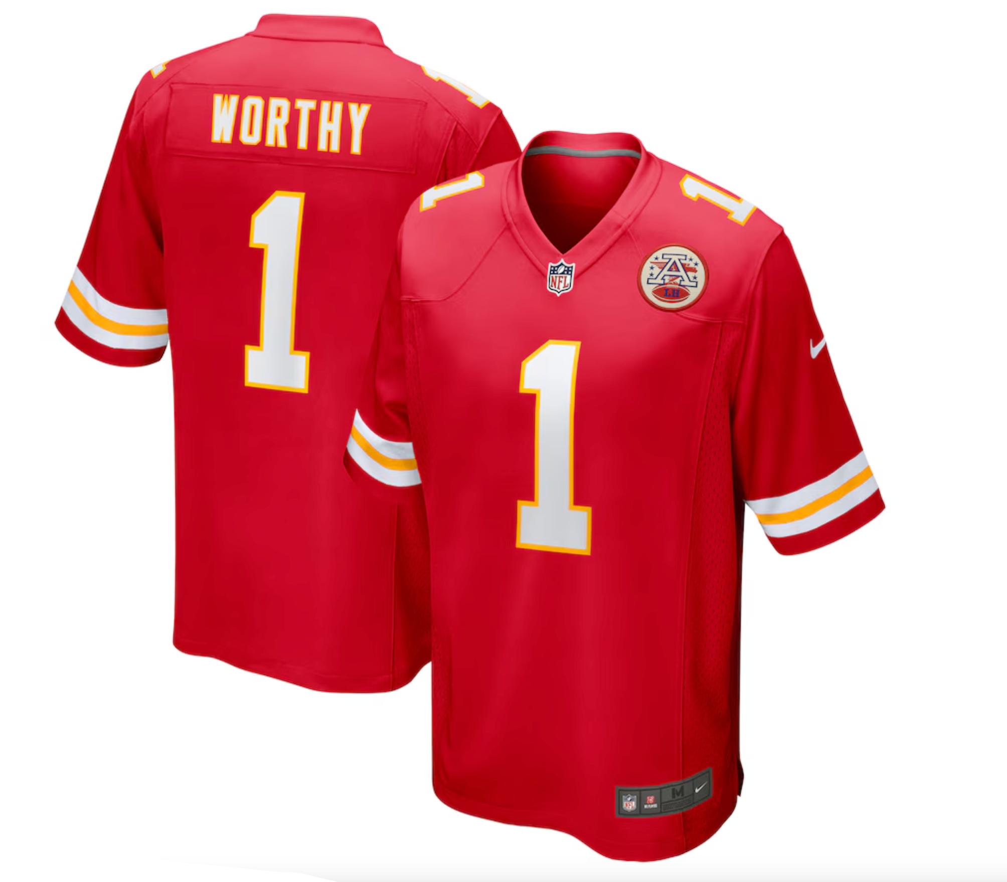 Men's Kansas City Chiefs Xavier Worthy Nike Red Player Game Jersey