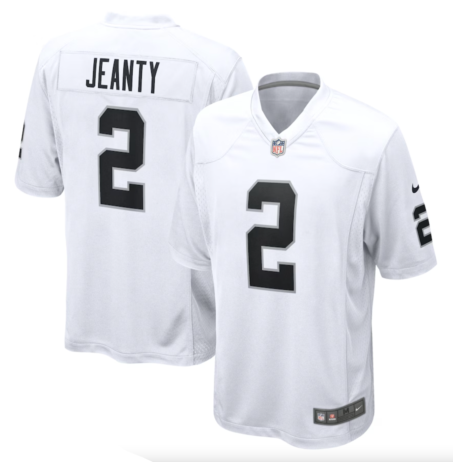 Men's Las Vegas Raiders Ashton Jeanty Nike White Game Jersey