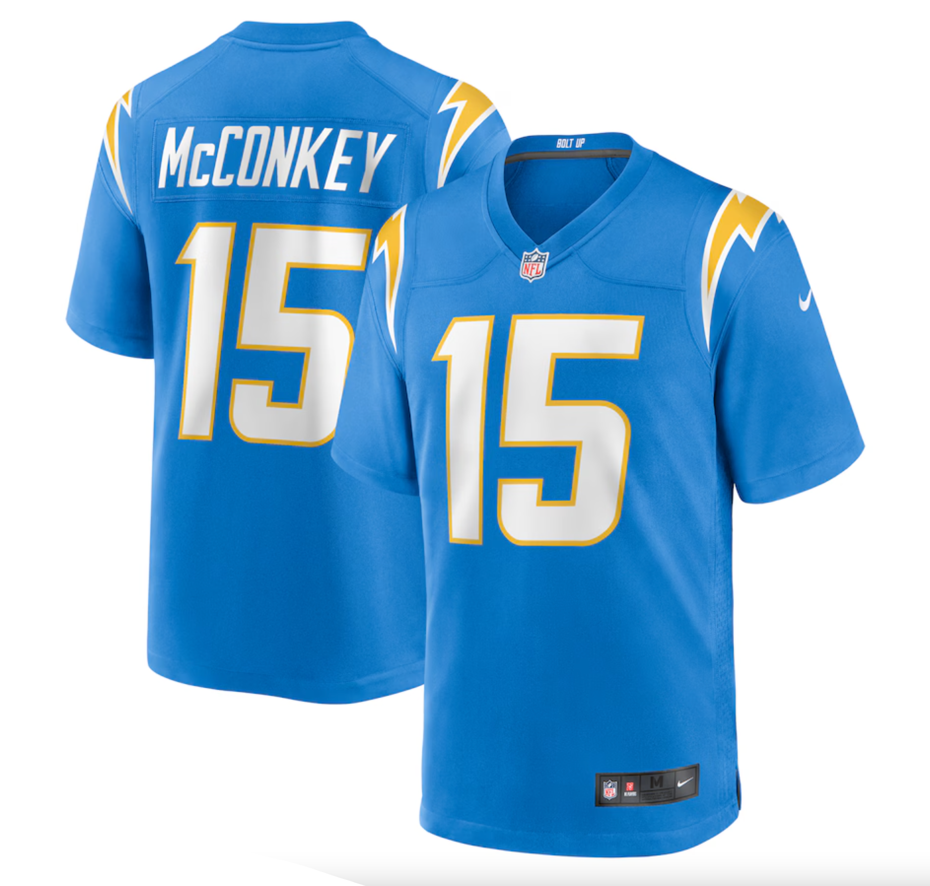 Men's Los Angeles Chargers Ladd McConkey Nike Powder Blue Player Game Jersey