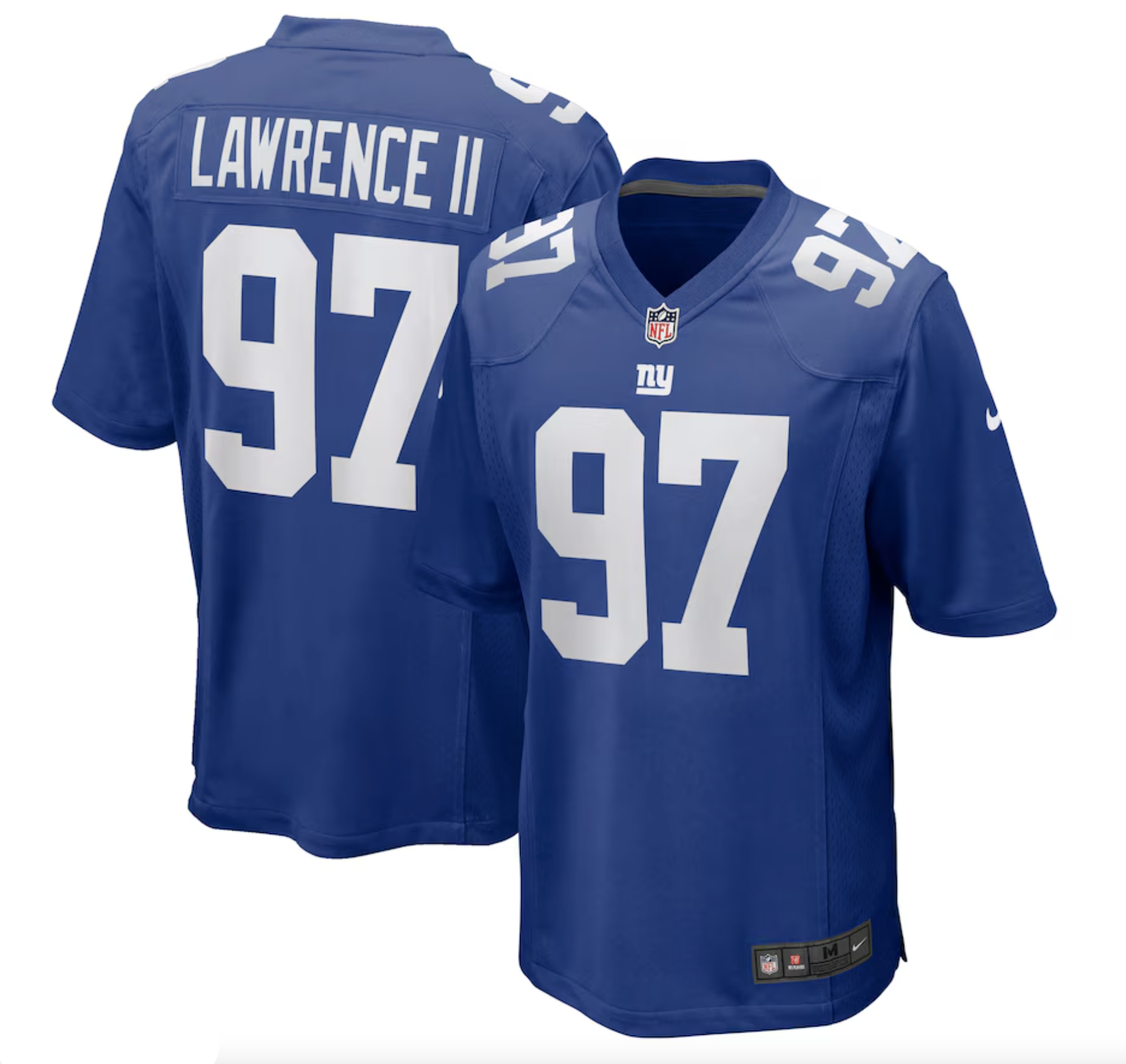 Men's New York Giants Dexter Lawrence II Nike Royal Team Game Player Jersey