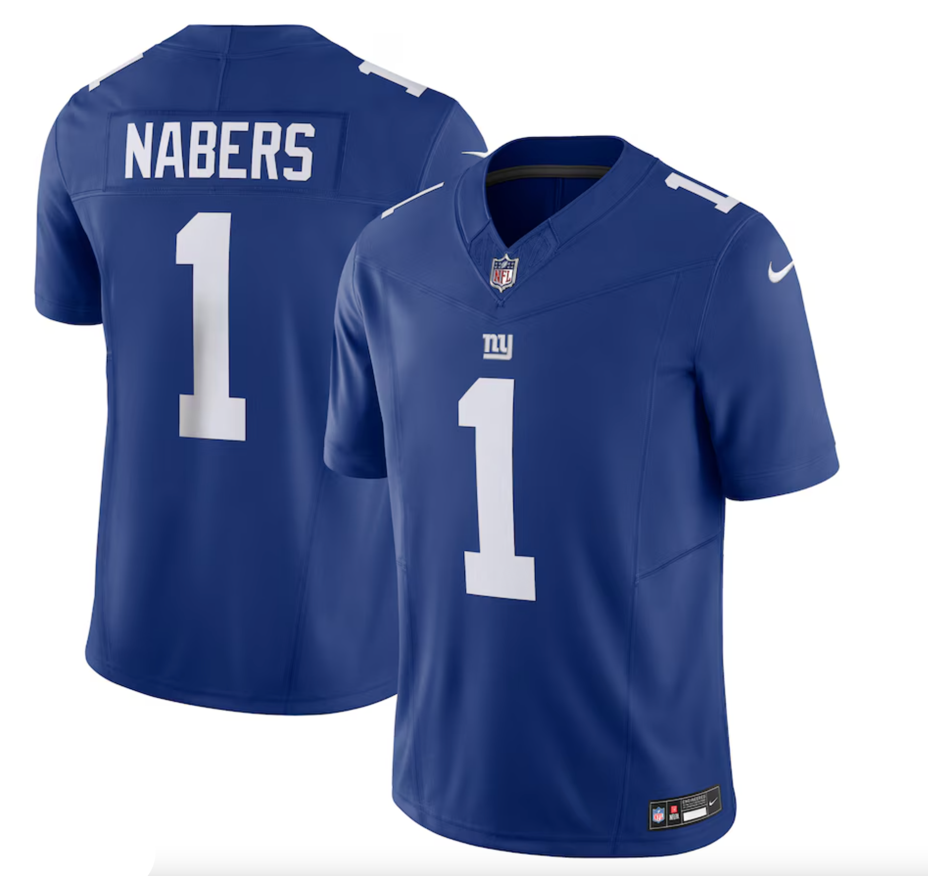 Men's New York Giants Malik Nabers Nike Royal Vapor F.U.S.E. Limited Jersey