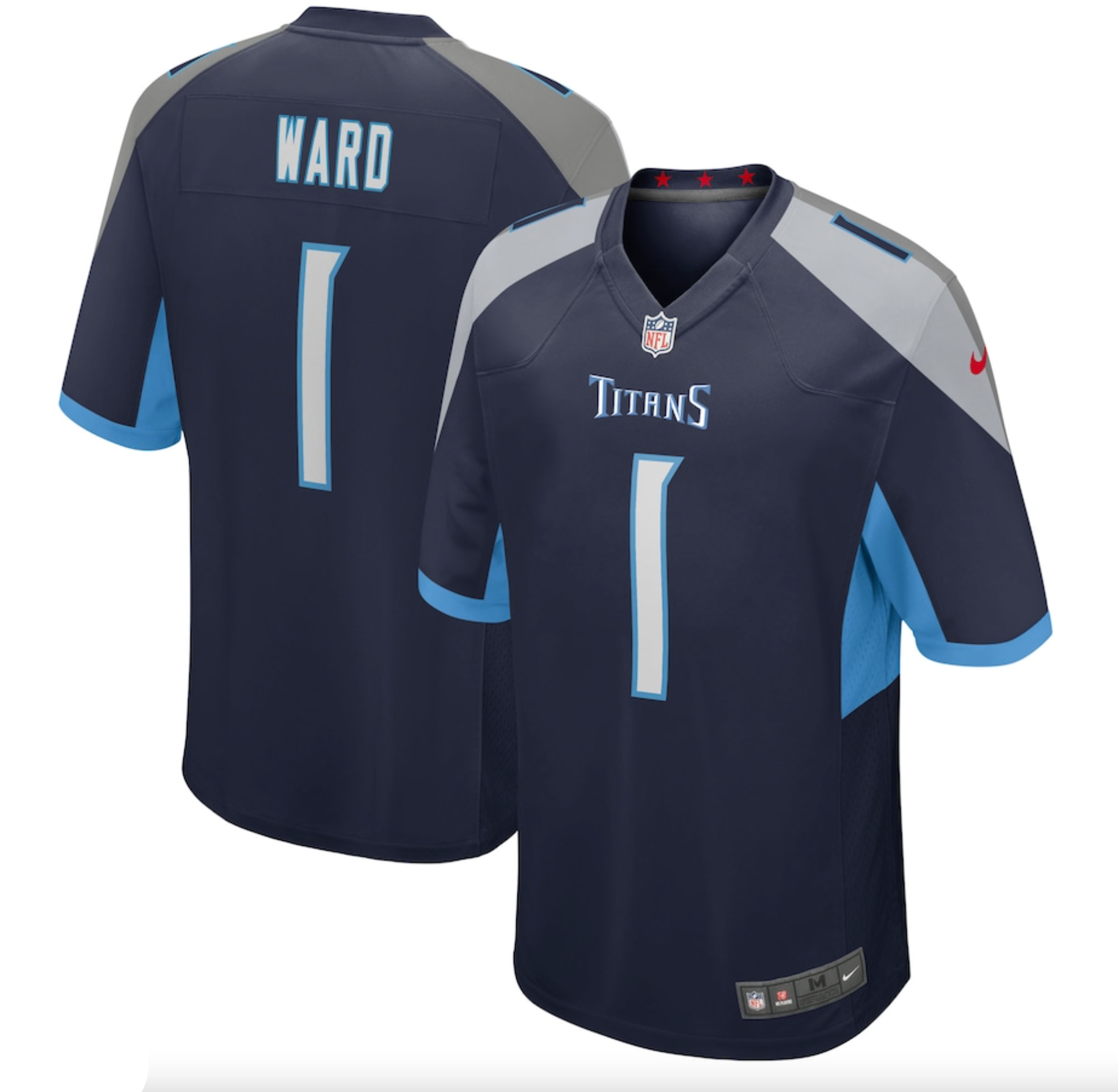 Men's Tennessee Titans Cameron Ward Nike Navy 2025 NFL Draft First Round Pick Alternate Game Jersey