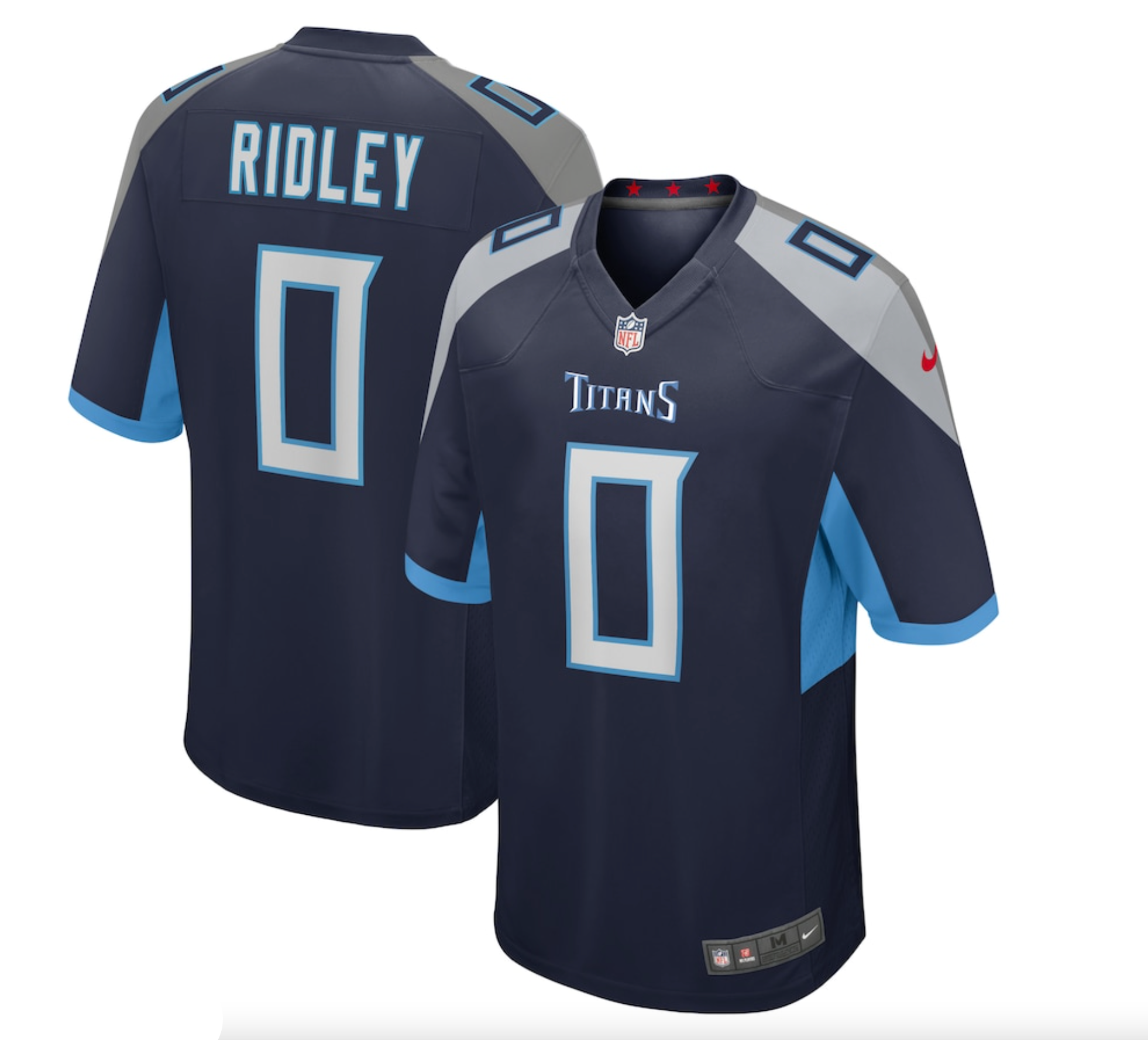 Men's Tennessee Titans Calvin Ridley Nike Navy Game Player Jersey