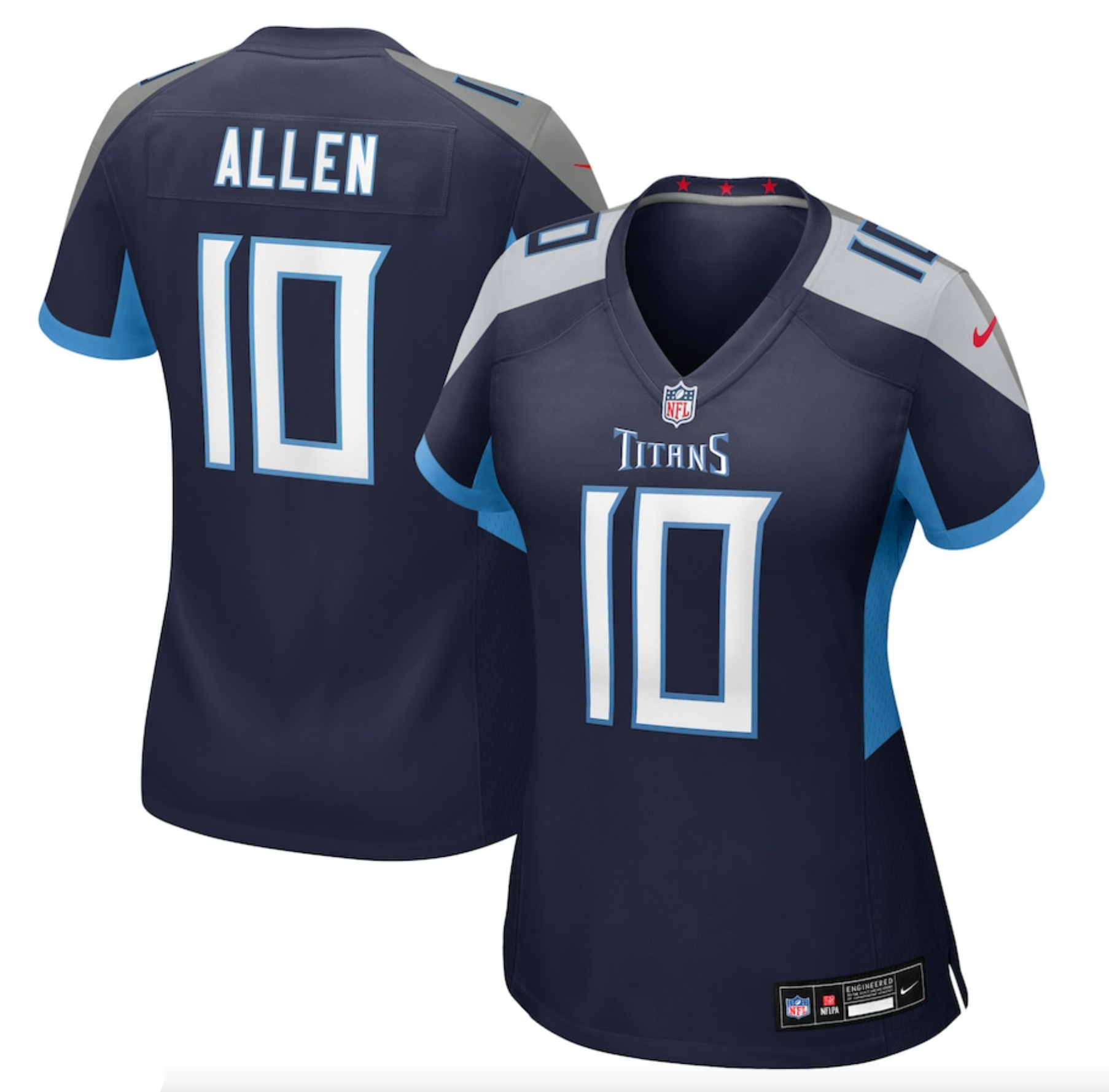 Women's Tennessee Titans Brandon Allen Nike Navy Alternate Game Jersey